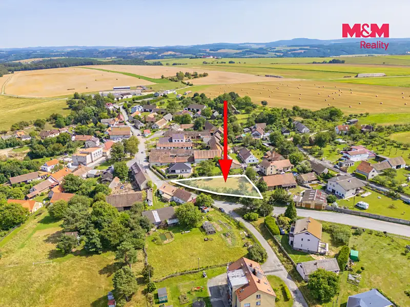 Prodej stavebního pozemku 1217 m², Koryta – náhled fotky 3