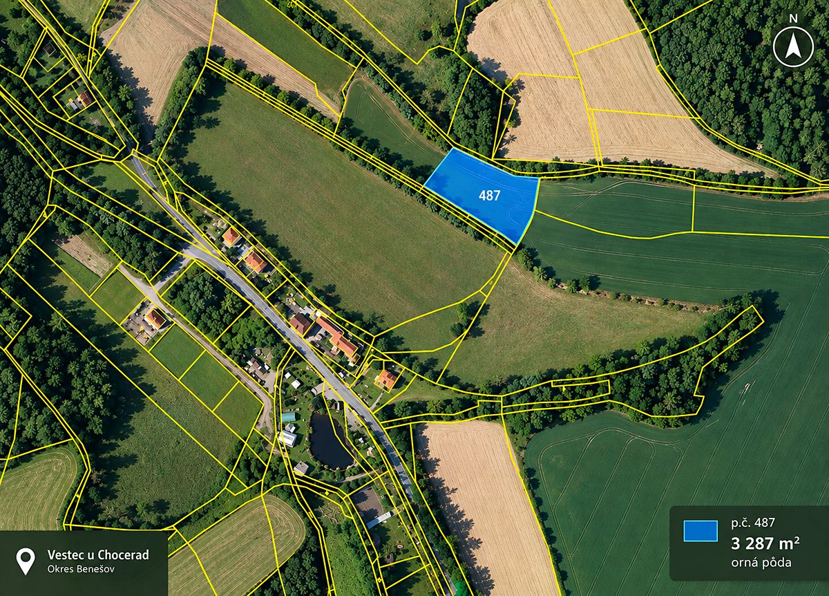 Prodej pole 3582 m²