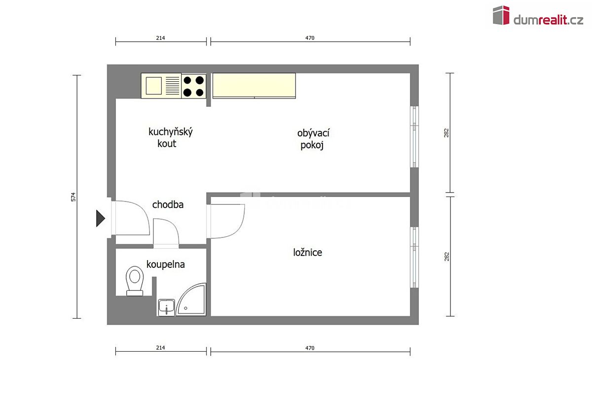 Prodej bytu 2+kk 39 m² – fotografie 4