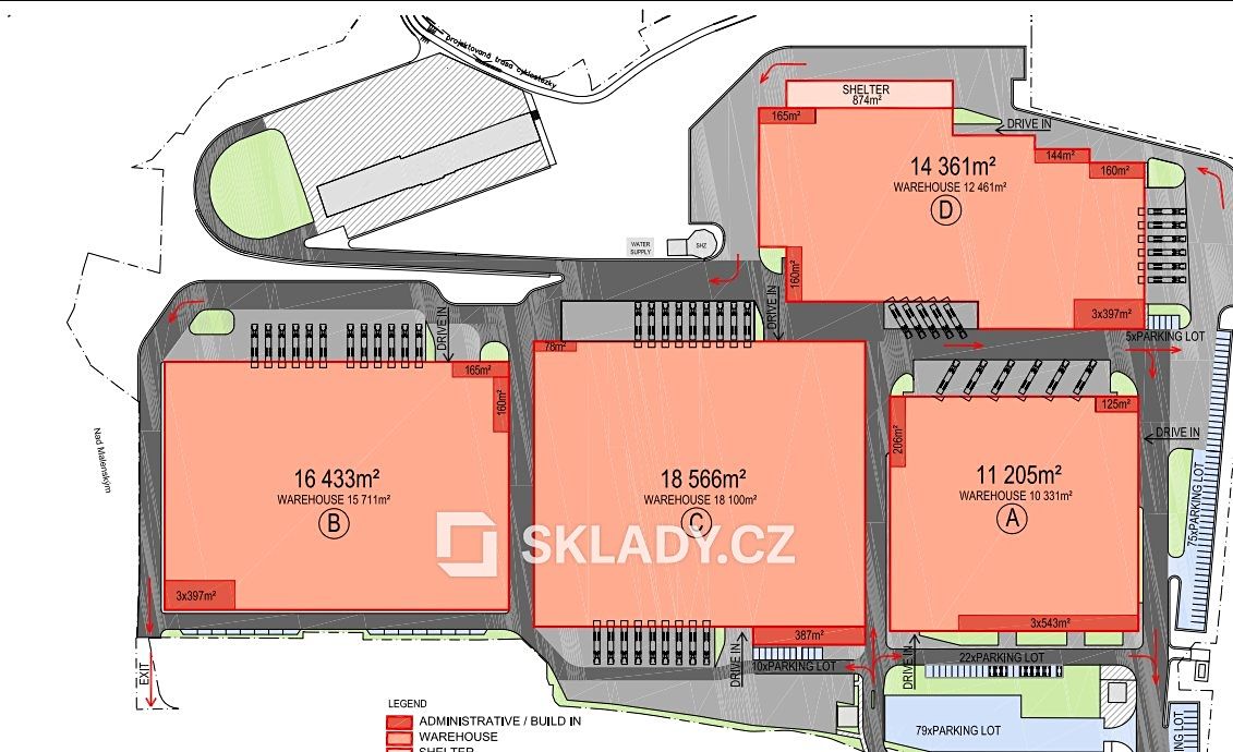 Pronájem skladového prostoru 13000 m² – fotografie 2