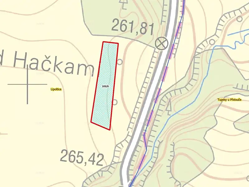 Prodej pole 2445 m², Lipoltice – náhled fotky 2