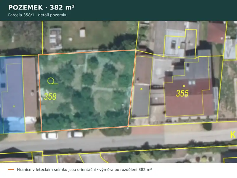 Prodej stavebního pozemku 382 m², Praha – náhled fotky 3