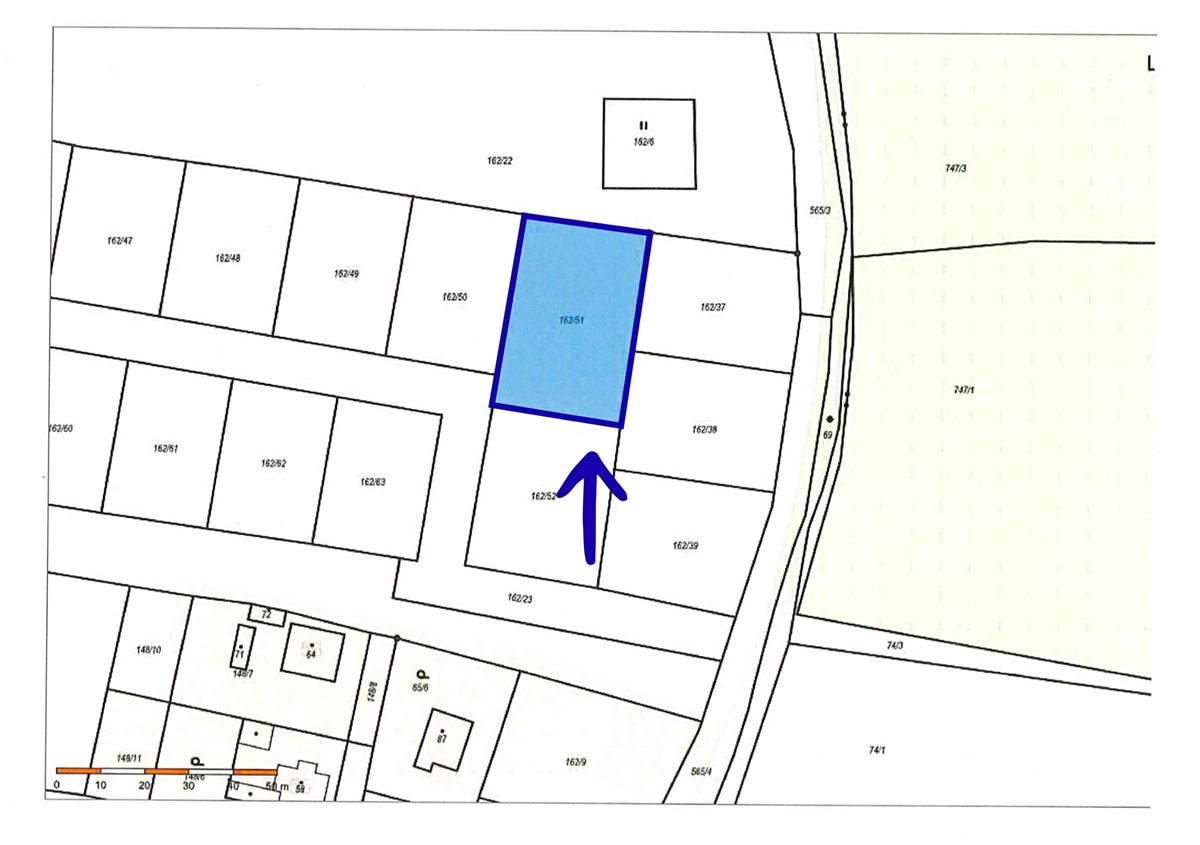 Prodej stavebního pozemku 1244 m²