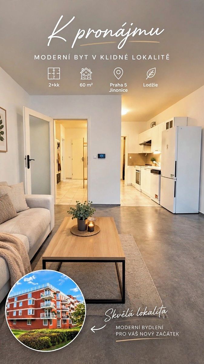 Pronájem bytu 2+kk 60 m² – fotografie 2