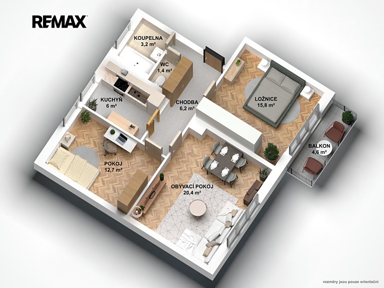 Wohnung 3+1 zum Kauf, 65 m² (6 von 19)