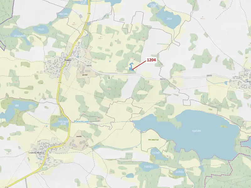 Dražba pozemku 2951 m², Kadov – náhled fotky 1