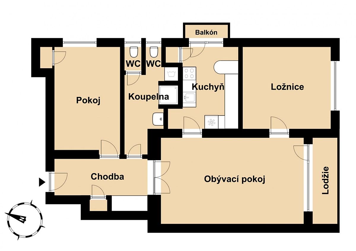 Prodej bytu 3+1 91 m² – fotografie 3