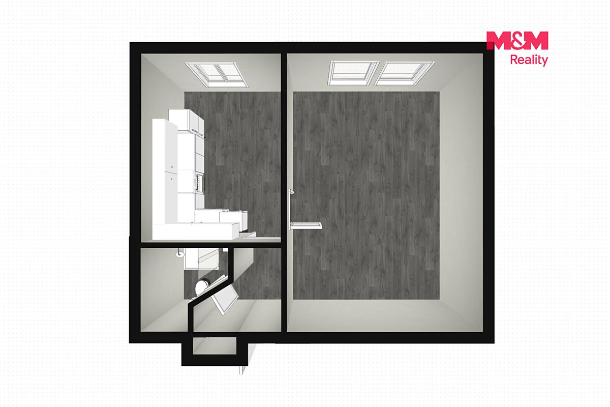 Pronájem bytu 1+1 48 m² – fotografie 4