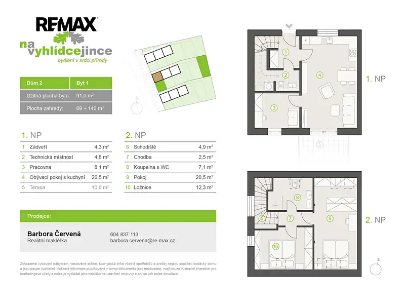 Prodej bytu 4+kk 91 m², Jince – náhled fotky 3