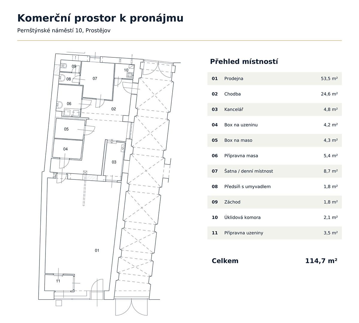 Pronájem obchodního prostoru 114 m² – fotografie 3