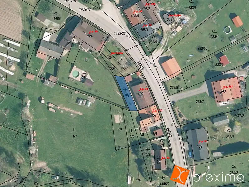 Prodej stavebního pozemku 102 m², Nové Hrady – náhled fotky 1