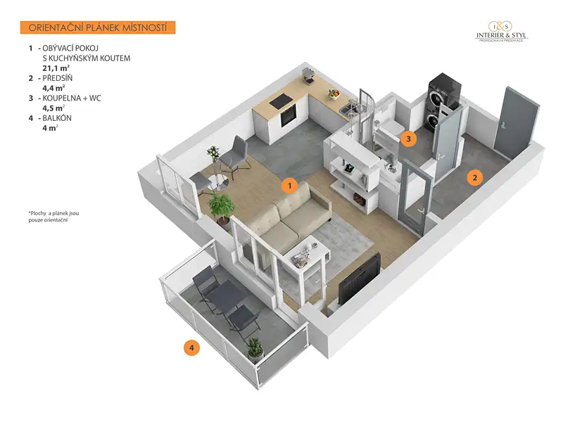 Prodej bytu 1+kk 32 m², Praha – náhled fotky 3