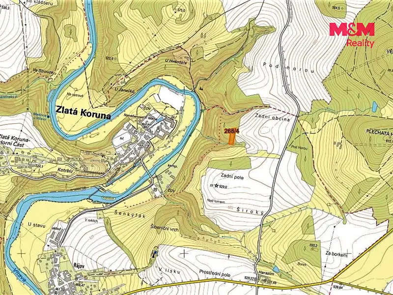 Prodej lesa 2465 m², Zlatá Koruna – náhled fotky 2