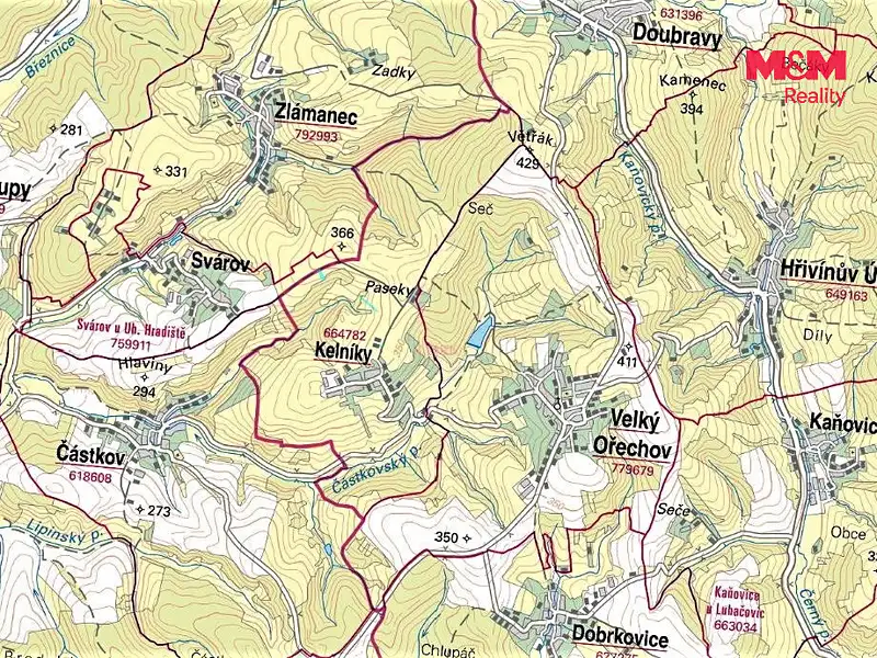 Prodej pole 1189 m², Kelníky – náhled fotky 2