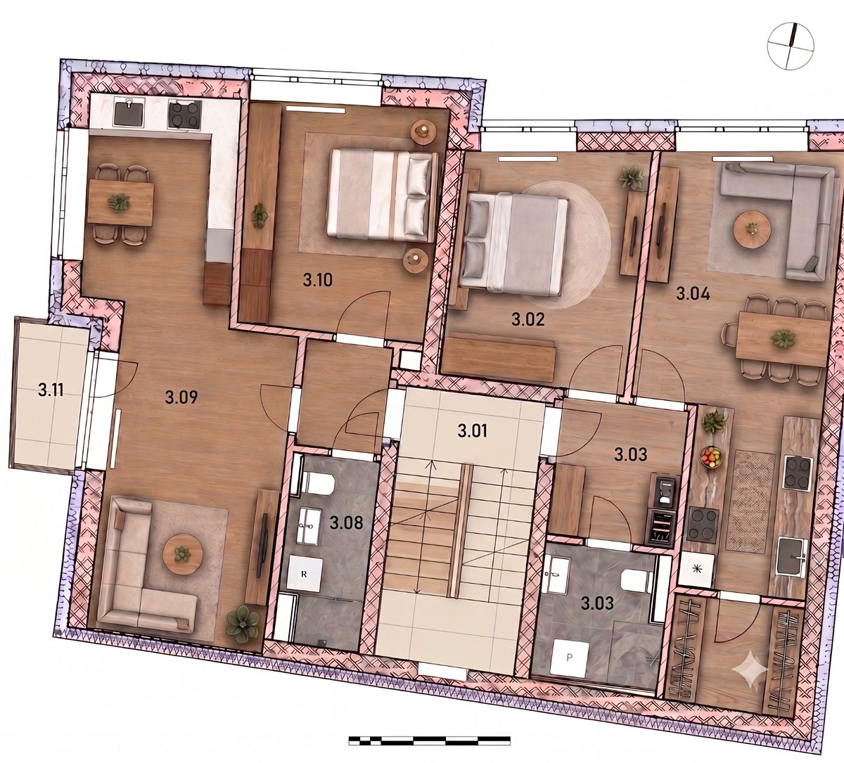 Pronájem bytu 2+kk 44 m² – fotografie 5