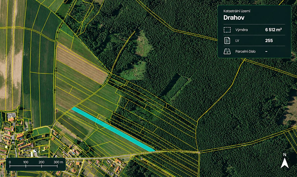 Prodej pole 6512 m²