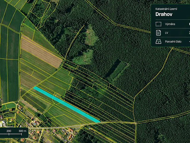 Prodej pole 6512 m², Drahov – náhled fotky 1