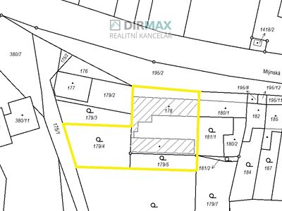 Prodej stavebního pozemku 1210 m²