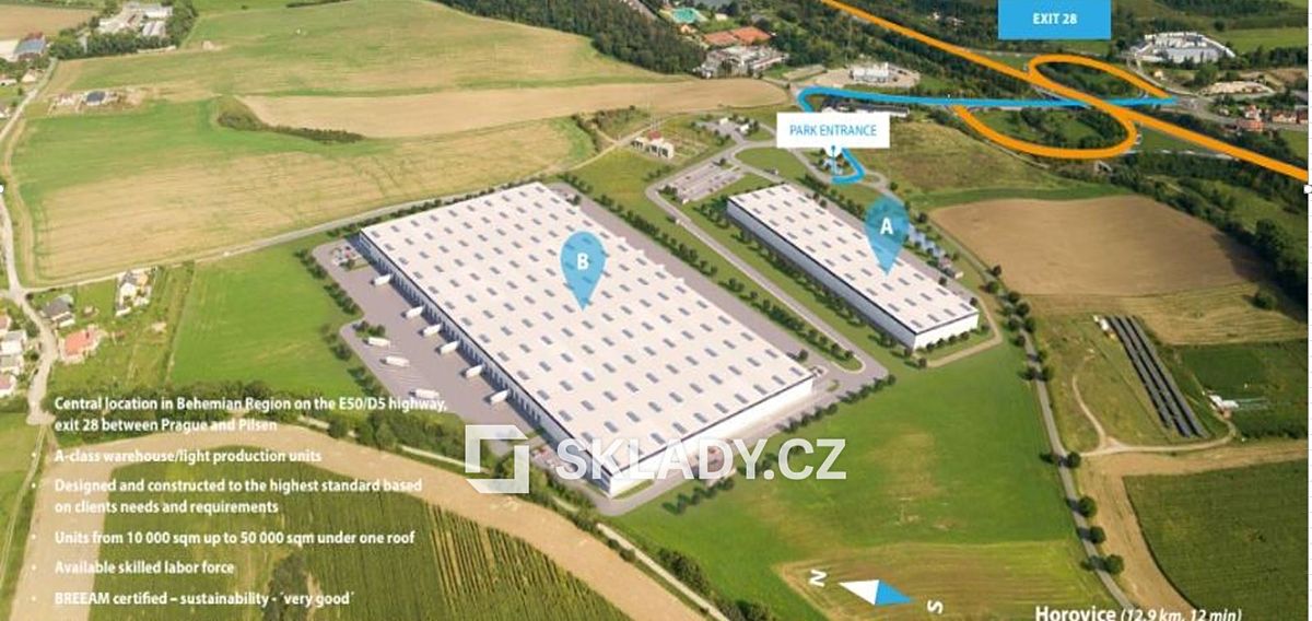 Pronájem skladového prostoru 12000 m²
