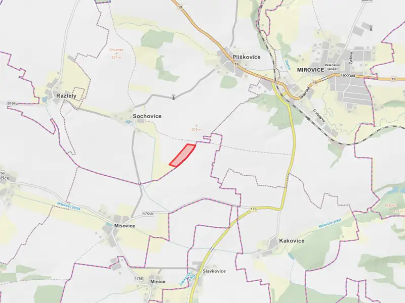 Prodej pole 7681 m², Mirovice – náhled fotky 2