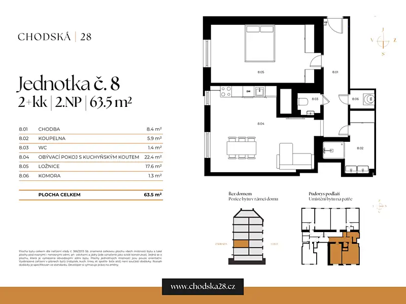 Prodej bytu 2+kk 64 m², Praha – náhled fotky 3