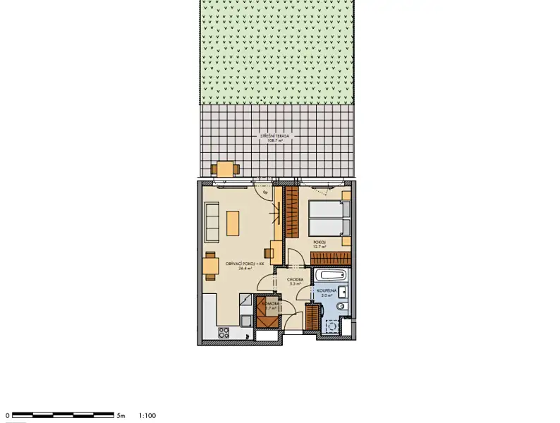 Prodej bytu 2+kk 53 m², Praha – náhled fotky 3
