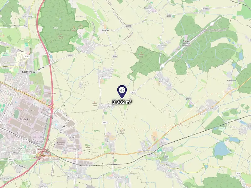 Prodej pole 3982 m², Dolní Stakory – náhled fotky 3