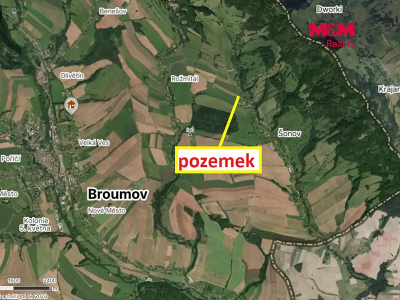 Prodej louky 16044 m², Šonov – náhled fotky 3