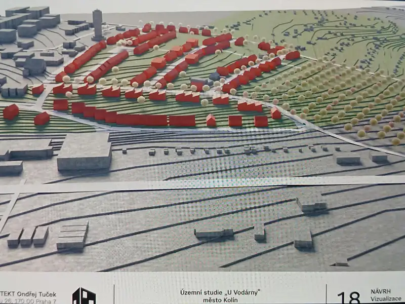 Prodej stavebního pozemku 911 m², Kolín – náhled fotky 3