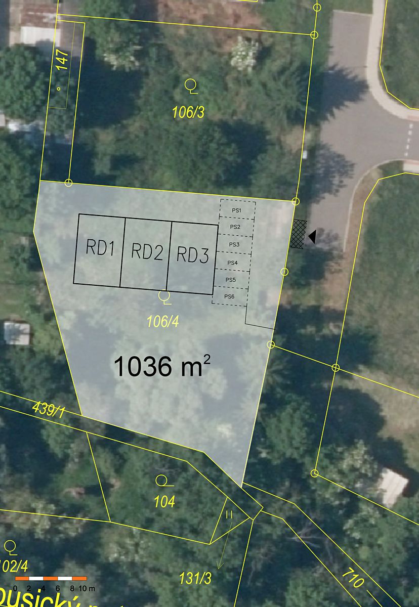 Prodej stavebního pozemku 1036 m² – fotografie 3