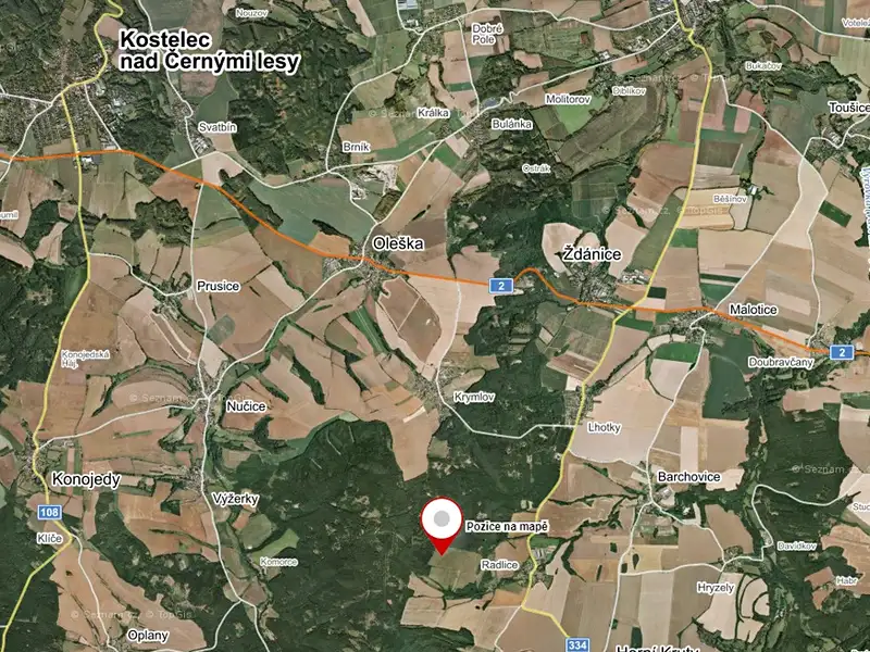 Prodej pole 5457 m², Barchovice – náhled fotky 2