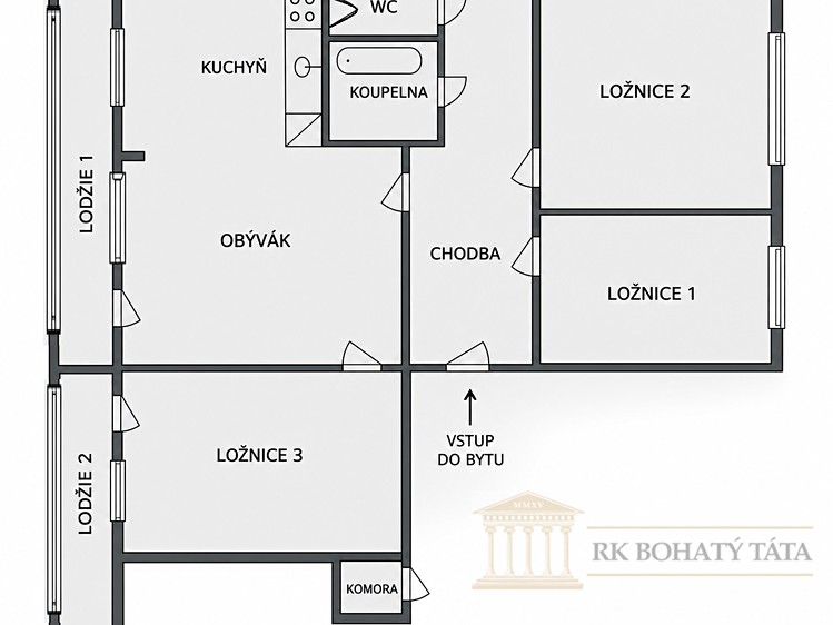 Wohnung 4+1 zum Kauf, 82 m² (2 von 13)