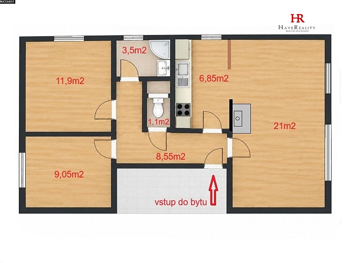 Prodej bytu 3+1 67 m² – fotografie 4