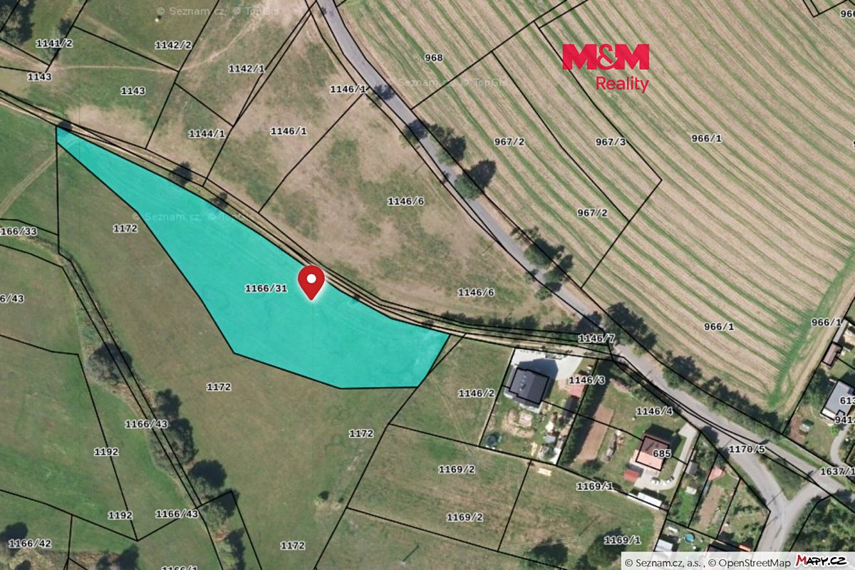 Prodej stavebního pozemku 5527 m²