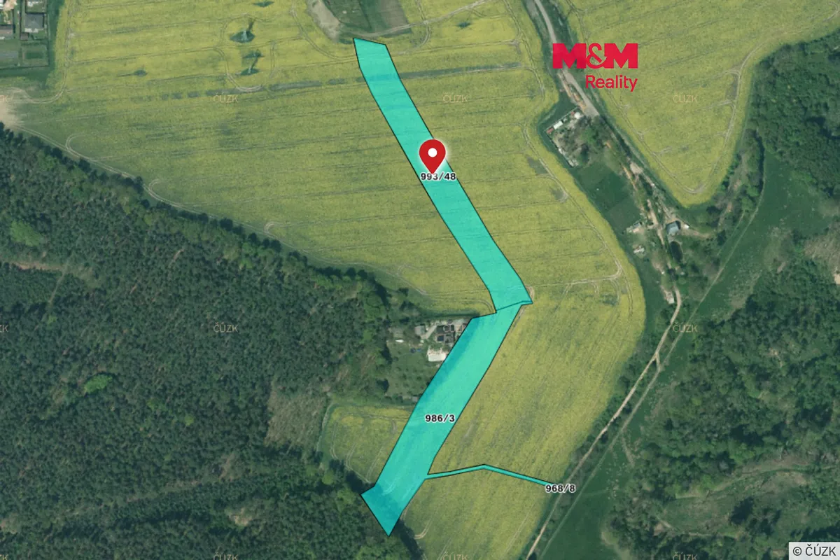 Prodej pole 14579 m²