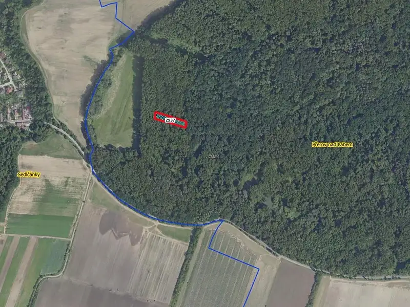 Prodej lesa 1975 m², Přerov nad Labem – náhled fotky 2