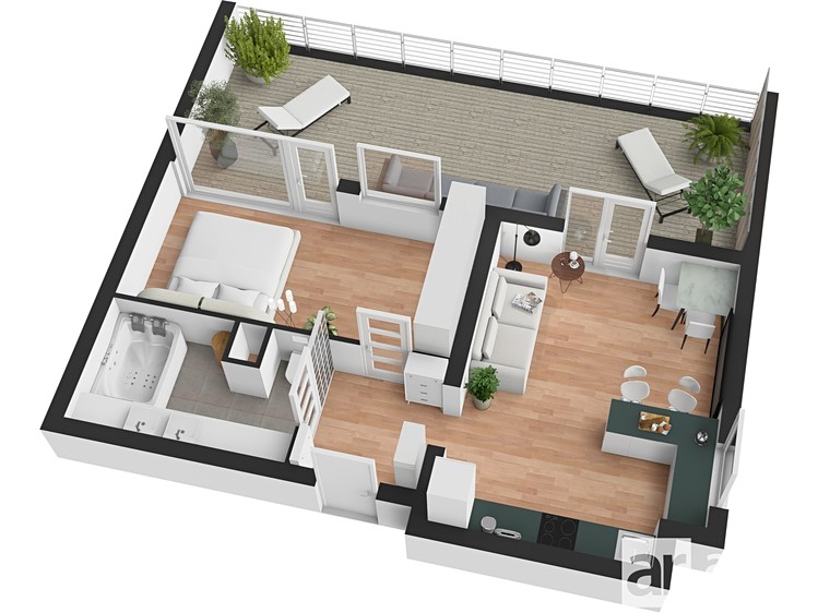 Квартира 2+kk на продаж, 54 м² (6 з 31)