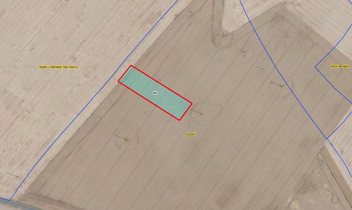 Prodej pole 5321 m², Benátky nad Jizerou – fotka 1 z 3
