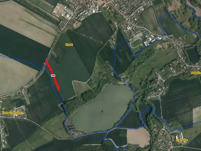 Prodej pole 6433 m², Chrast – náhled fotky 2