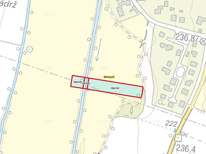 Prodej louky 4624 m², Boharyně – náhled fotky 3
