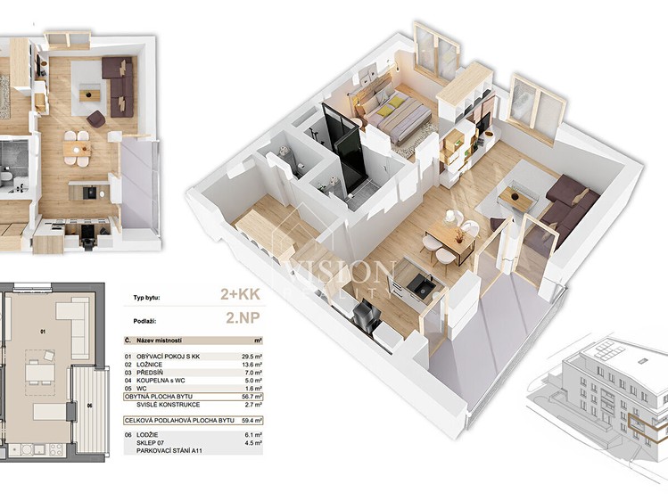 Prodej bytu 2+kk, 57 m² (4 z 15)