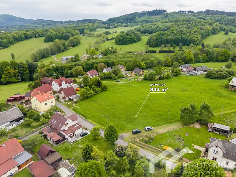 Prodej stavebního pozemku 844 m², Hrádek nad Nisou – náhled fotky 3