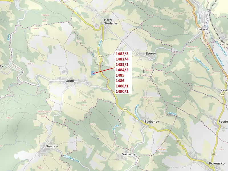 Dražba louky 22765 m², Jedlí – náhled fotky 1