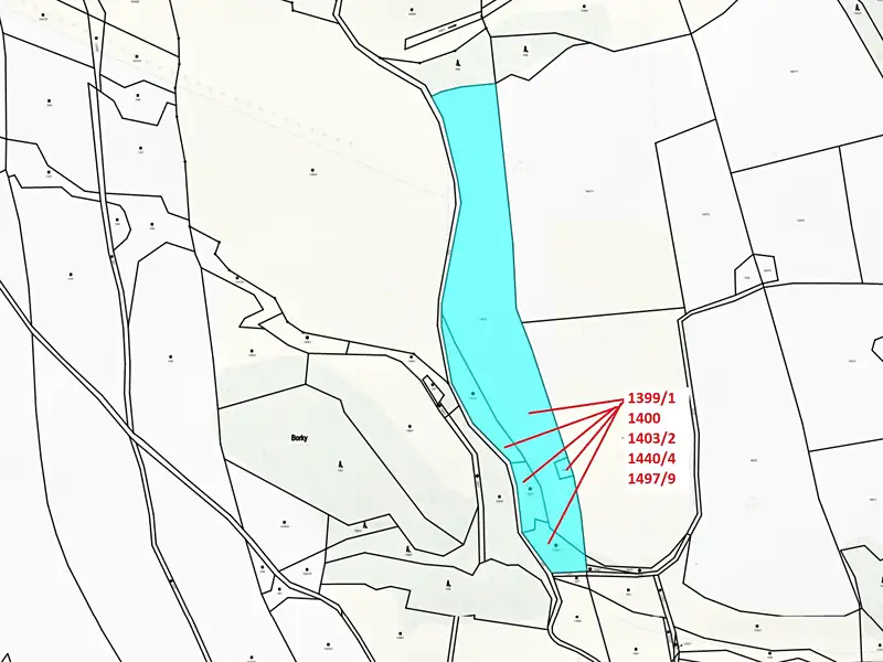 Dražba pozemku 18908 m², Jedlí – náhled fotky 3