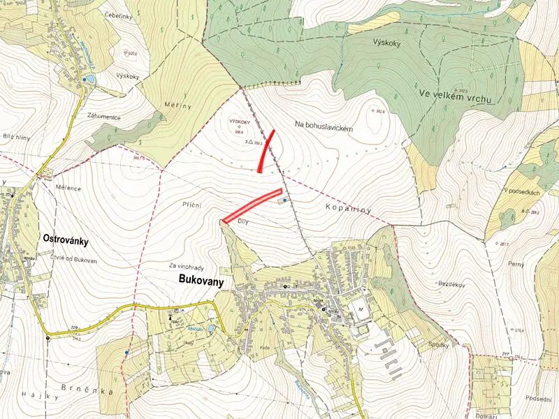 Prodej pole 8685 m², Bukovany – náhled fotky 2