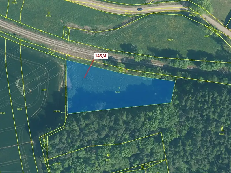 Dražba louky 2865 m², Nerestce – náhled fotky 3
