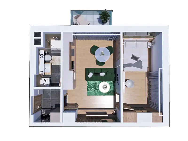 Prodej bytu 2+kk 42 m², Praha – náhled fotky 3