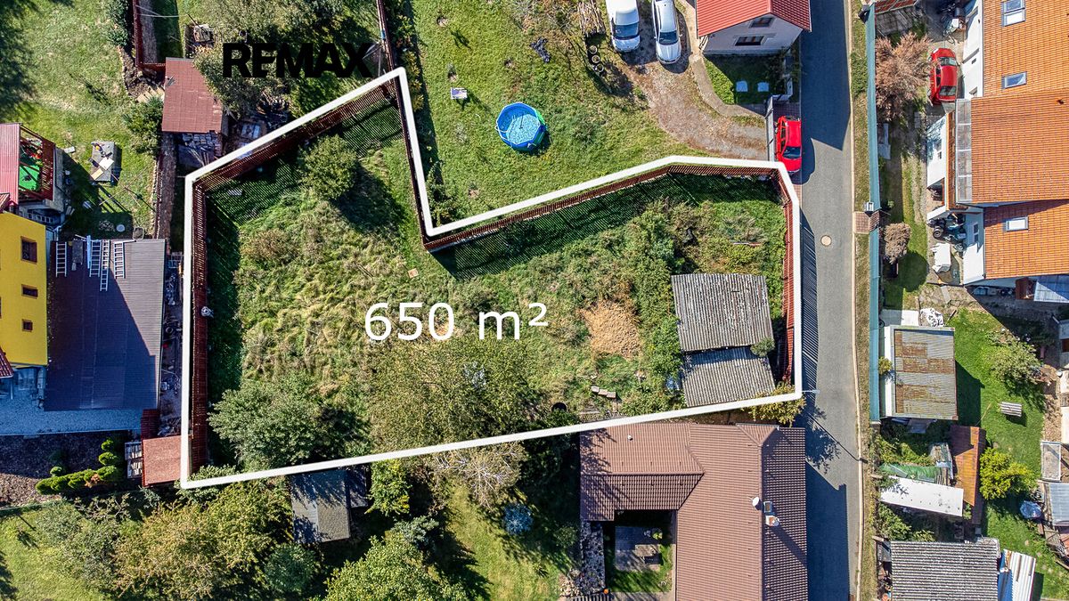 Prodej stavebního pozemku 650 m², Stašov – fotka 1 z 3