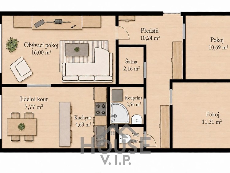 Квартира 3+1 на продаж, 69 м² (16 з 34)