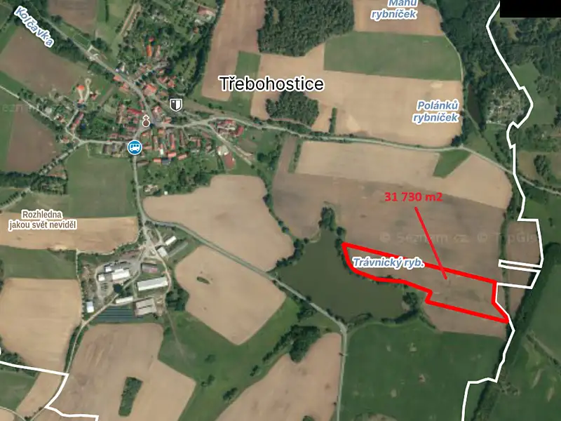 Prodej pole 63292 m², Třebohostice – náhled fotky 2